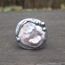 Perła - pierścionek regulowany