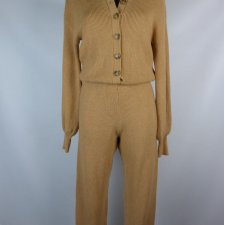 Never Fully Dressed dzianinowy swetrowy kombinezon jumpsuit / S