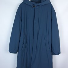 Zara ocieplana kurtka do kolan z kapturem / L