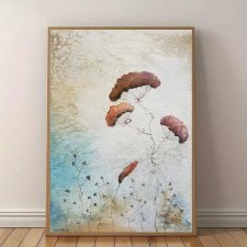 Trawki- obraz  akwarela