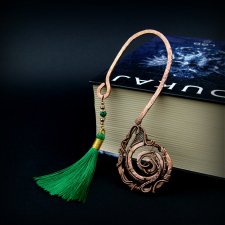 Ozdobna zakładka do książki wire wrapping