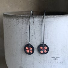 Kolczyki Polne Kwiaty - Róż i Turkus