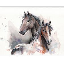Obraz ręcznie malowany "Konie"