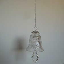 SZKLANY DZWONEK DO ZAWIESZENIA