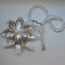 SZKLANA KRYSZTAŁOWA ZAWIESZKA GWIAZDKA