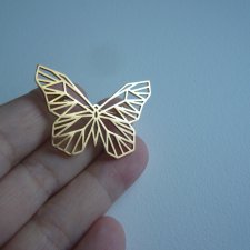 BROSZKA MOTYLEK STAL SZLACHETNA