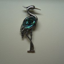 BROSZKA ZAWIESZKA ŻURAW MASA PERŁOWA