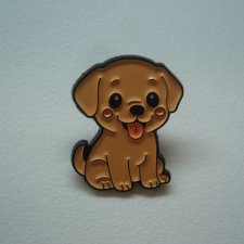 PIN PRZYPINKA BROSZKA PIES PIESEK SZCZENIAK LABRADOR RETRIEVER