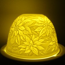 PORCELANOWY LAMPION ŚWIĄTECZNY BOŻE NARODZENIE
