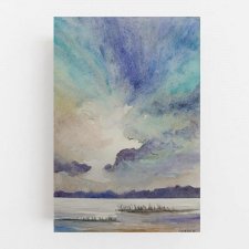 Pejzaż- obraz  akwarela