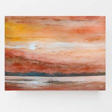 Pejzaż- obraz  akwarela