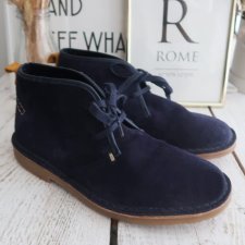 granatowe buty zamszowe 35
