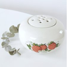 Wazon z ikebaną do układania kwiatów, Chodzież, PRL