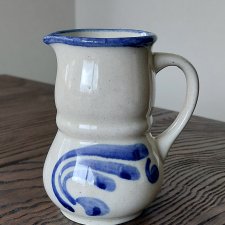 Bolesławiec mały dzbanek ręcznie malowany ceramika vintage