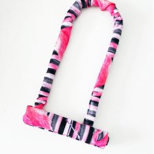 Blokada Zapięcie rowerowe u-lock FLAMINGI PASKI