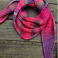 amarantus / chusta z jedwabiem