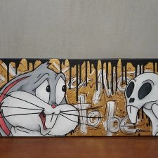 KRÓLIK BUGS 30x70 OBRAZ NA PŁÓTNIE Looney Tunes