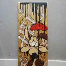 KOJOT WILLUŚ 30x70 OBRAZ NA PŁÓTNIE Looney Tunes