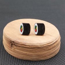 Kolczyki drewniane SUSHI