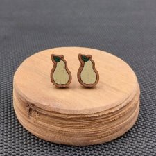Kolczyki drewniane GRUSZKI