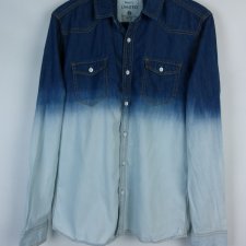 Denim73 Matalan koszula casual cienki jeans limited / M