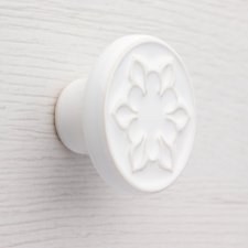 Gałka ceramiczna do mebli biała, wz.2