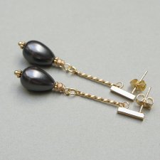 Pearls /graphite/ 29.05.25/ - kolczyki