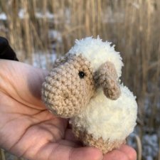 Biała owieczka - brelok