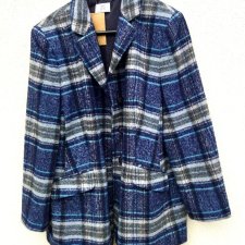 ALBA MODA -  ( NOWA Z METKĄ) MARYNARKA/KURTKA  Z WEŁNĄ