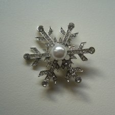 BROSZKA ŚNIEŻYNKA ŚWIĘTA BOŻE NARODZENIE