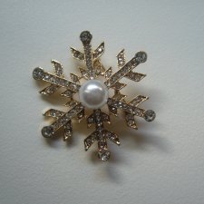 BROSZKA ŚNIEŻYNKA ŚWIĘTA BOŻE NARODZENIE