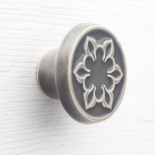 Gałka do mebli szara wz.2