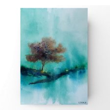 Drzewo - obraz  akwarela