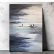 Pejzaż abstrakcyjny   - obraz akrylowy 100/70 cm