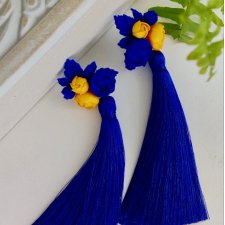 Kolczyki z polimerowej gliny – Kwiaty handmade