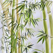 Bambus 60x24cm japońskie malarstwo sumi-e. Original Akwarela