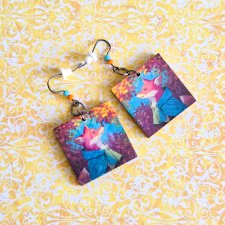 Kolczyki wiszące - Uroczy lisek