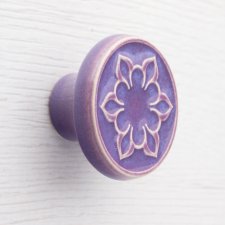 Gałka do mebli lawendowa wz.2