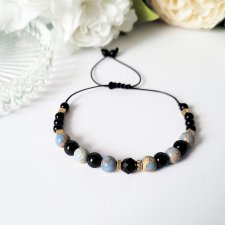 OCHRANIA i łagodzi stres- Queen of dark z Turmalinem- błękit