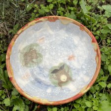 Ręcznie malowana ceramiczna miska – "Wesołei żabki" 15 cm