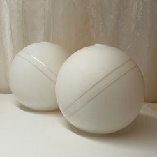 Szklane klosze kuliste – komplet dwóch, średnica 31 cm