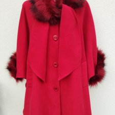 NEW YORK - PELERYNA Z FUTERKIEM