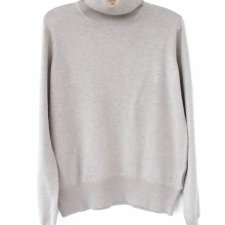 Golf vintage chłodny beż H&M sweter wiskoza