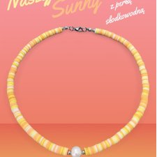 NASZYJNIK KATSUKI VIBES SUNNY Z PEREŁKĄ SŁODKOWODNĄ