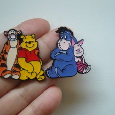 PIN PRZYPINKI BROSZKI KUBUŚ PUCHATEK I PRZYJACIELE - 2 SZTUKI