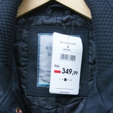 GRANATOWA KURTKA RESERVED OCIEPLANA