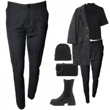 990 zł DAY Birger et Mikkelsen eleganckie spodnie żakard koronka R 38 Hv282