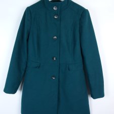 Oasis flauszowy płaszczyk green / M