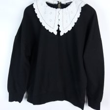 Boohoo bluza bawełna z kołnierzykiem / M