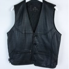 Jinming skórzana kamizelka leather skóra naturalna / XL
